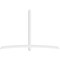 Ekena Millwork Bellingham Architectural Grade PVC Gable Bracket, 108"W x 72"H x 4"D x 4"F, 16/12 Pitch GBP108X72X0404BEL00 - alternate 2